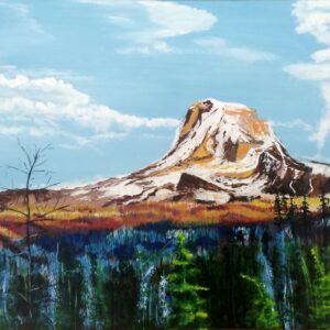 Góra nr 1 - obraz olejny na płótnie bawełnianym, Ernest Możdżeń, Kielce