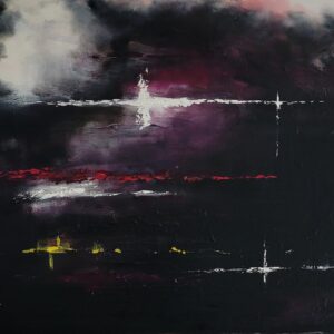 Sygnały - obraz olejny na płótnie bawełnianym, Ernest Możdżeń, Kielce