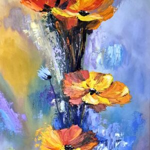 Na prezent - obraz olejny na płótnie lnianym, Ernest Możdżeń, Kielce